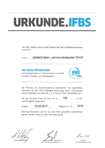 IFBS Zertifikat 2018 Sinner Stahlbau Vorschau