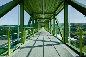 Stahlbau-Besucherbrücke und Besichtigungsgangways Krombacher Brauerei Krombach